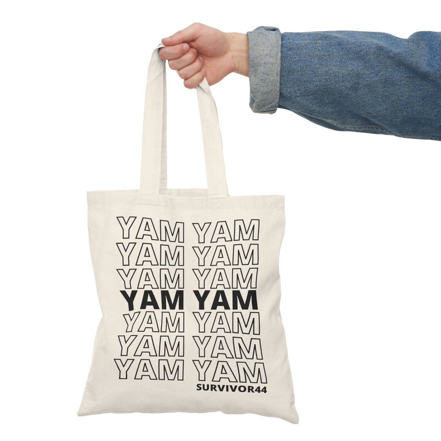 Yam Yam Thank You - Natural Canvas Tote