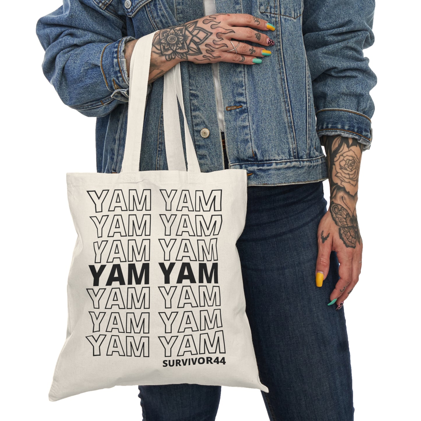 Yam Yam Thank You - Natural Canvas Tote
